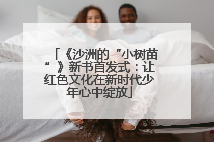 《沙洲的“小树苗”》新书首发式：让红色文化在新时代少年心中绽放