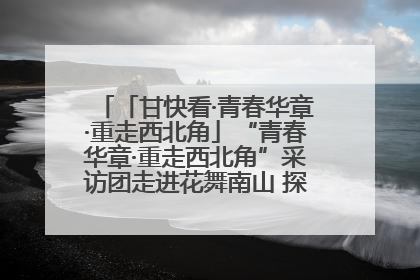 「甘快看·青春华章·重走西北角」“青春华章·重走西北角”采访团走进花舞南山 探寻天水乡村振兴之路