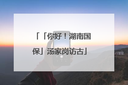 「你好！湖南国保」汤家岗访古