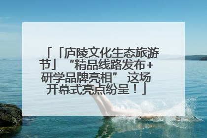 「庐陵文化生态旅游节」“精品线路发布+研学品牌亮相” 这场开幕式亮点纷呈！