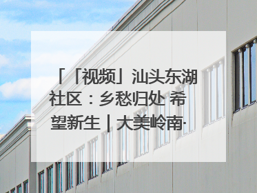 「视频」汕头东湖社区：乡愁归处 希望新生｜大美岭南·百村焕新记