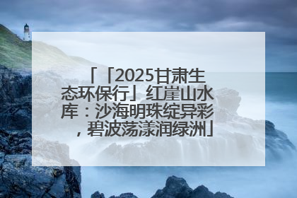 「2025甘肃生态环保行」红崖山水库：沙海明珠绽异彩，碧波荡漾润绿洲
