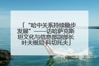 “哈中关系持续稳步发展”——访哈萨克斯坦文化与信息部副部长叶夫根尼·科切托夫