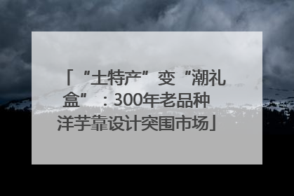“土特产”变“潮礼盒”：300年老品种洋芋靠设计突围市场