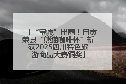 “宝藏”出圈！自贡荣县“熊猫咖啡杯”斩获2025四川特色旅游商品大赛铜奖