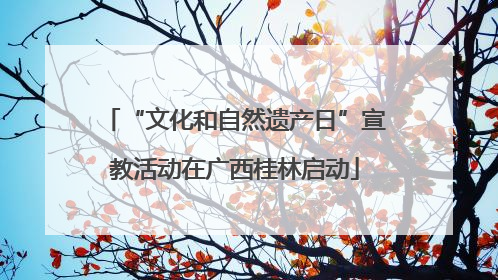“文化和自然遗产日”宣教活动在广西桂林启动