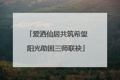 爱洒仙居共筑希望 阳光助困三师联袂