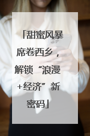 甜蜜风暴席卷西乡，解锁“浪漫+经济”新密码