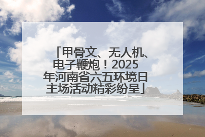 甲骨文、无人机、电子鞭炮！2025年河南省六五环境日主场活动精彩纷呈