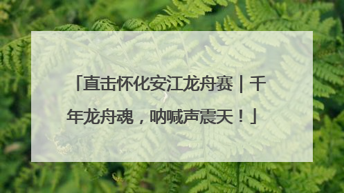 直击怀化安江龙舟赛｜千年龙舟魂，呐喊声震天！