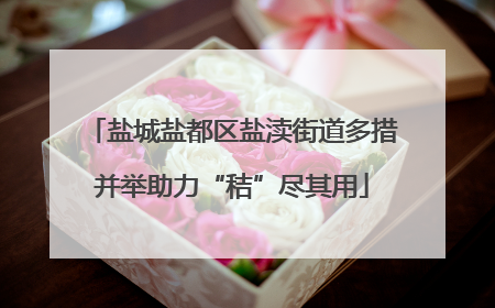 盐城盐都区盐渎街道多措并举助力“秸”尽其用