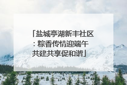 盐城亭湖新丰社区：粽香传情迎端午 共建共享促和谐