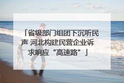 省级部门组团下沉听民声 河北构建民营企业诉求响应“高速路”