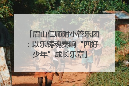 眉山仁师附小管乐团：以乐铸魂奏响“四好少年”成长乐章