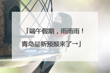 端午假期，雨雨雨！青岛最新预报来了→