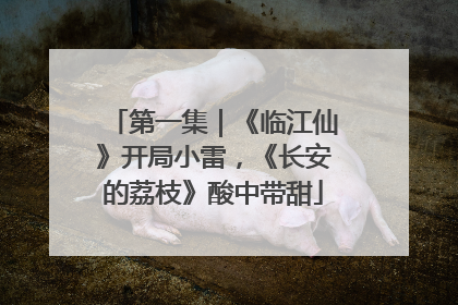 第一集｜《临江仙》开局小雷，《长安的荔枝》酸中带甜