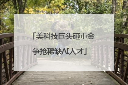 美科技巨头砸重金争抢稀缺AI人才