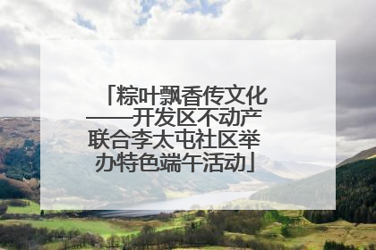粽叶飘香传文化——开发区不动产联合李太屯社区举办特色端午活动