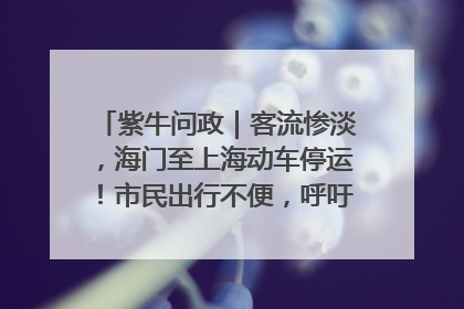 紫牛问政｜客流惨淡，海门至上海动车停运！市民出行不便，呼吁铁路部门恢复班次