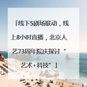 线下5剧场联动，线上8小时直播，北京人艺73周年院庆探讨“艺术+科技”