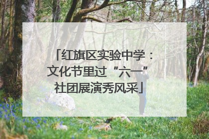 红旗区实验中学：文化节里过“六一” 社团展演秀风采
