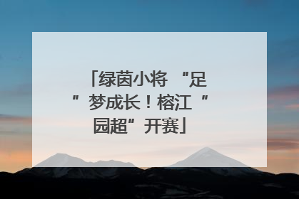 绿茵小将 “足”梦成长！榕江“园超”开赛