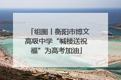 组图丨衡阳市博文高级中学“喊楼送祝福”为高考加油