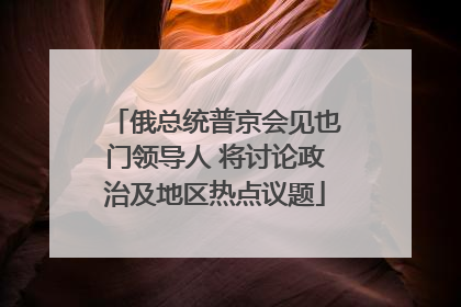 俄总统普京会见也门领导人 将讨论政治及地区热点议题