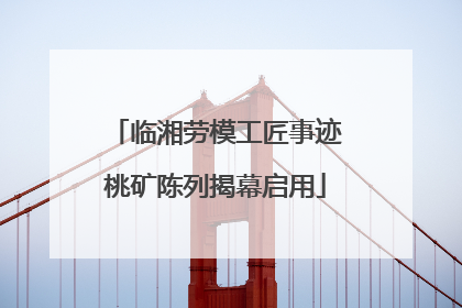 临湘劳模工匠事迹桃矿陈列揭幕启用