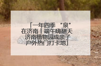 一年四季 “泉”在济南丨端午嗨翻天 济南植物园成亲子户外热门打卡地