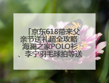 京东618带来父亲节送礼超全攻略 海澜之家POLO衫、李宁羽毛球拍等送到爸爸心坎上