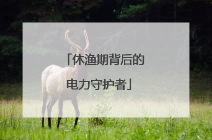 休渔期背后的电力守护者