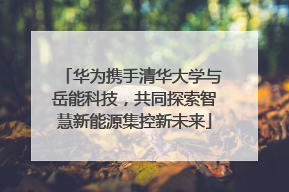 华为携手清华大学与岳能科技，共同探索智慧新能源集控新未来