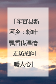 华容县新河乡：粽叶飘香传温情 走访慰问暖人心