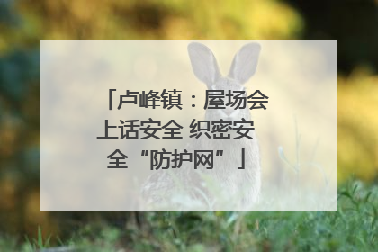 卢峰镇：屋场会上话安全 织密安全“防护网”
