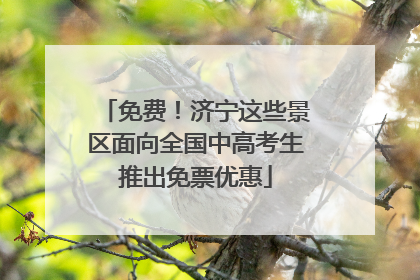 免费！济宁这些景区面向全国中高考生推出免票优惠