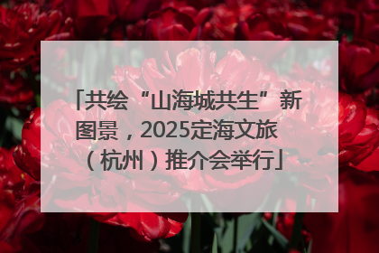 共绘“山海城共生”新图景，2025定海文旅（杭州）推介会举行