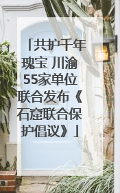 共护千年瑰宝 川渝55家单位联合发布《石窟联合保护倡议》