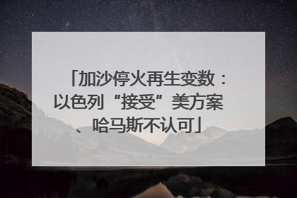 加沙停火再生变数：以色列“接受”美方案、哈马斯不认可