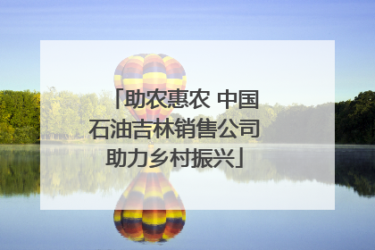 助农惠农 中国石油吉林销售公司助力乡村振兴