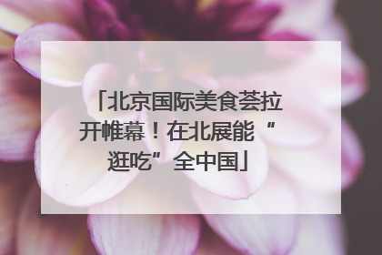 北京国际美食荟拉开帷幕！在北展能“逛吃”全中国