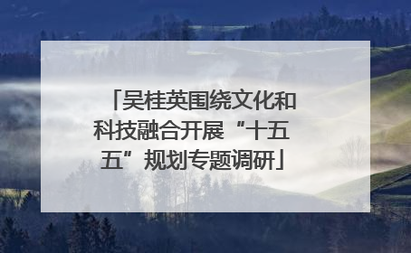 吴桂英围绕文化和科技融合开展“十五五”规划专题调研