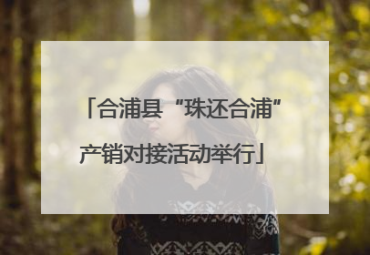 合浦县“珠还合浦”产销对接活动举行