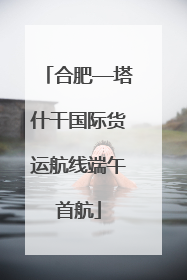 合肥—塔什干国际货运航线端午首航