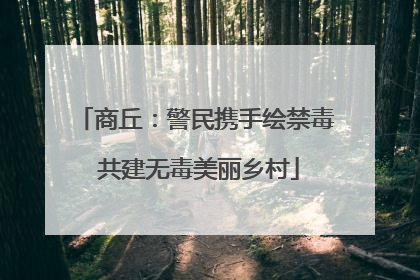 商丘：警民携手绘禁毒 共建无毒美丽乡村