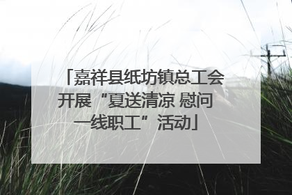 嘉祥县纸坊镇总工会开展“夏送清凉 慰问一线职工”活动