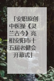 安职原创中医操《灵兰古今》亮相安阳市十五届老健会开幕式