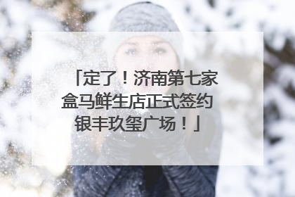 定了！济南第七家盒马鲜生店正式签约银丰玖玺广场！