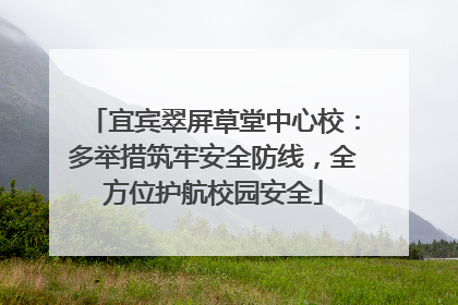 宜宾翠屏草堂中心校：多举措筑牢安全防线，全方位护航校园安全