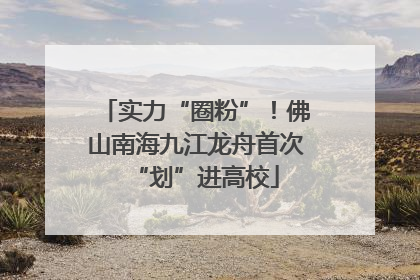实力“圈粉”！佛山南海九江龙舟首次“划”进高校